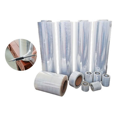 गुणवत्ता  50mm Soft LDPE Stretch Film Roll Transparent LDPE Sheet For Machine Wrap फैक्टरी